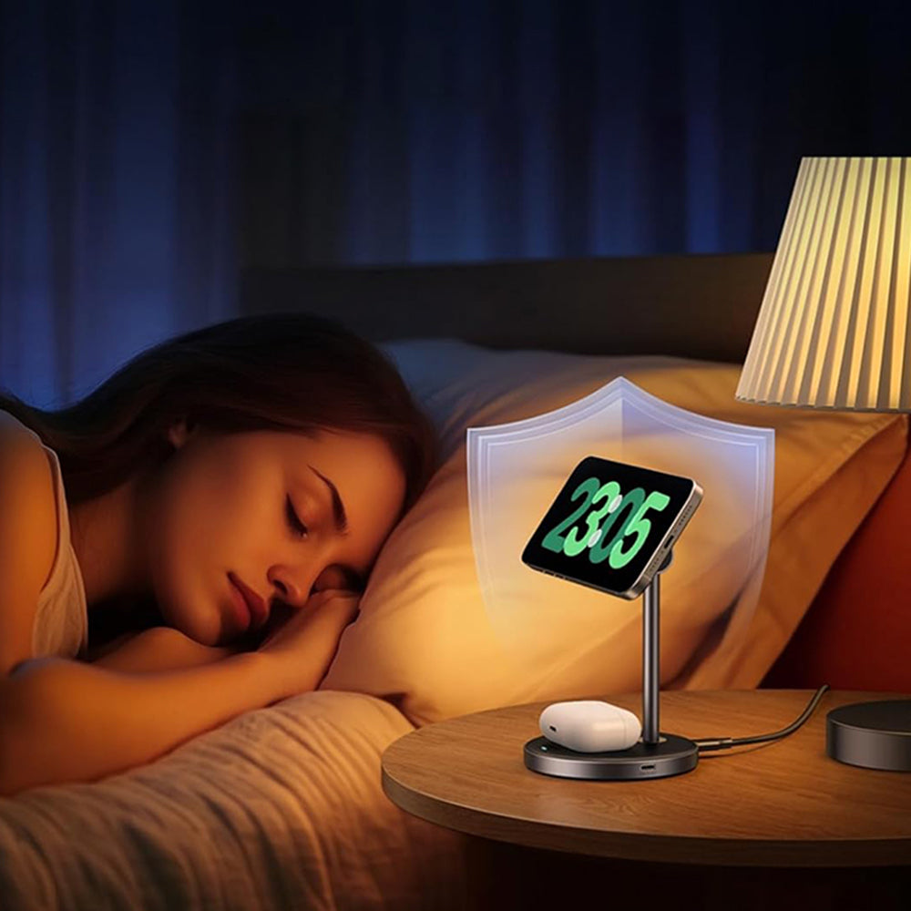 UGREEN W710 3in1 trådløs nettverkslader, 20W, 1.67A, 1 x USB-C, Svart
