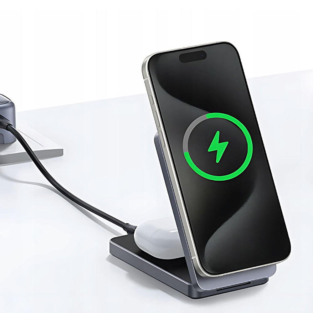 UGREEN W528 2in1 trådløs nettverkslader, 20W, 1.67A, Hvit