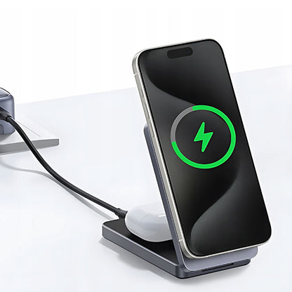 UGREEN W528 2in1 trådløs nettverkslader, 20W, 1.67A, Hvit