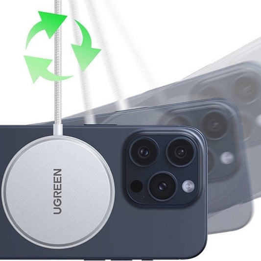 UGREEN W703 trådløs nettverkslader, 15W, 1.67A, Hvit