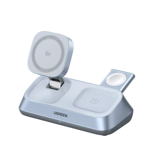 UGREEN W711 3in1 trådløs nettverkslader, 25W, 1.67A, Blå