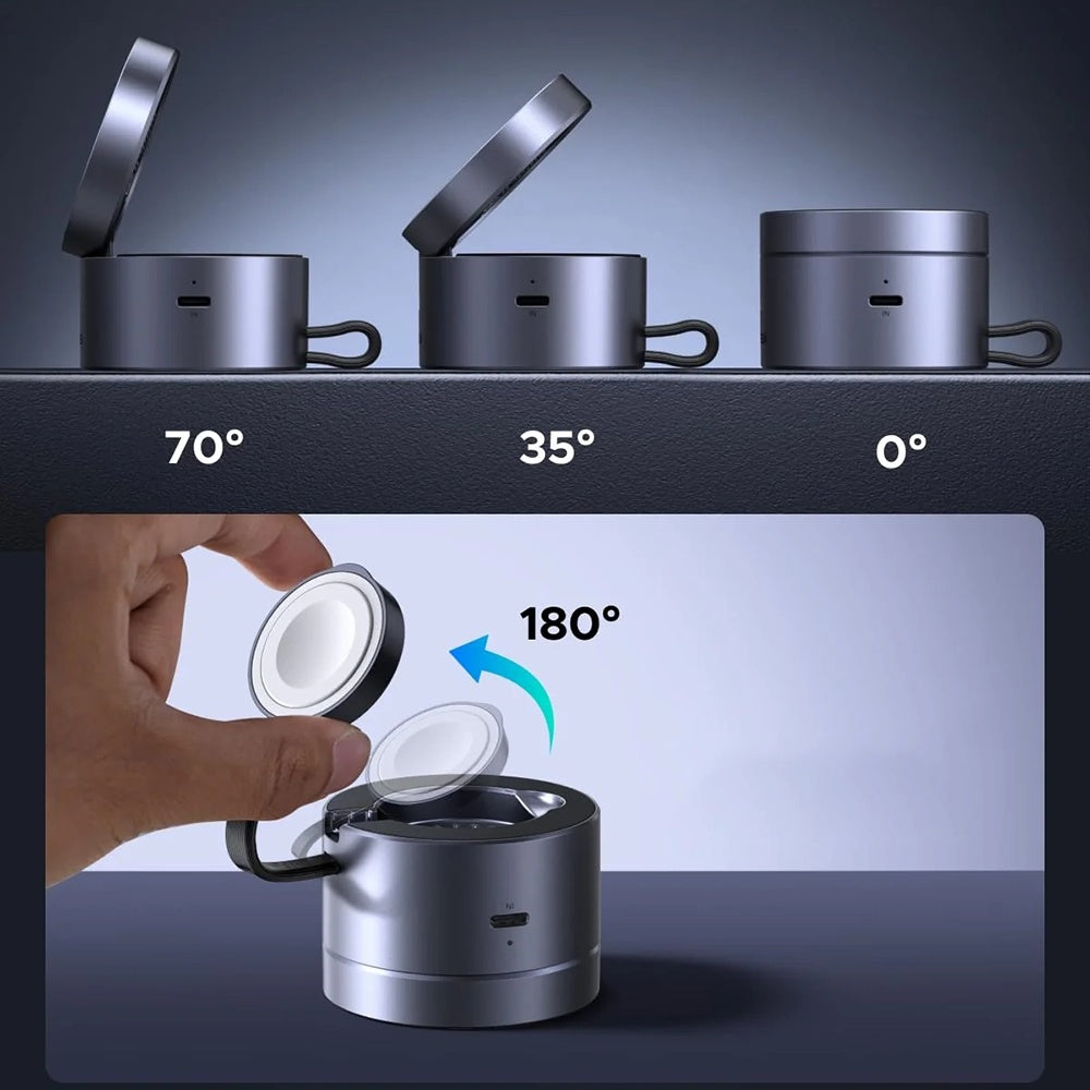 UGREEN W712 (65148) 3in1 trådløs nettverkslader, 25W, 1.67A, Grå