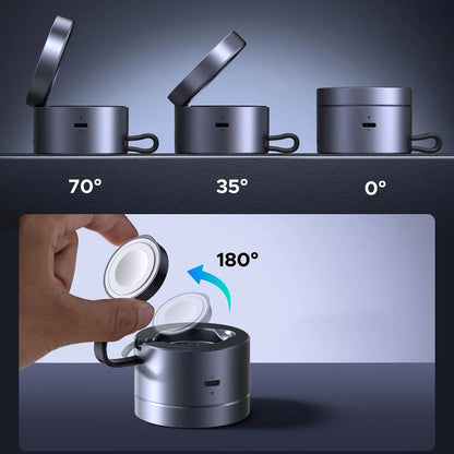 UGREEN W712 (65148) 3in1 trådløs nettverkslader, 25W, 1.67A, Grå
