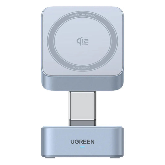 UGREEN W752 2in1 trådløs nettverkslader, 35W, 3A, 1 x USB-C, Blå