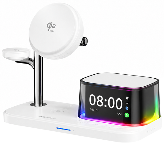 Trådløs Nettverkslader XO Design CX045 3i1, 25W, Hvit