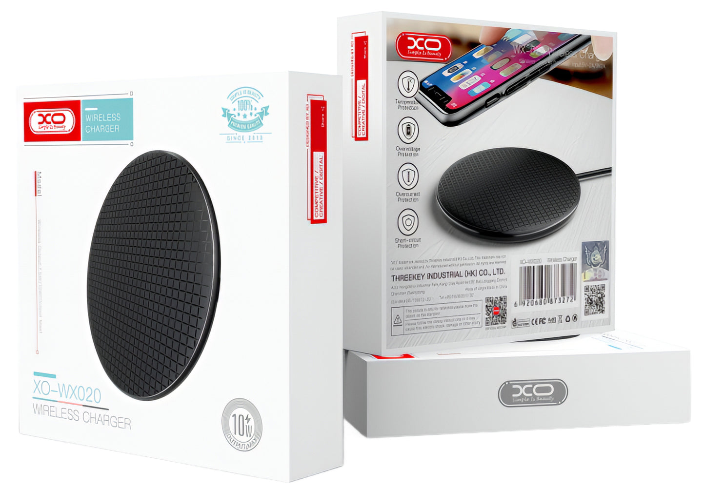 Trådløs Nettverkslader XO Design WX020, 15W, 1.67A, Svart