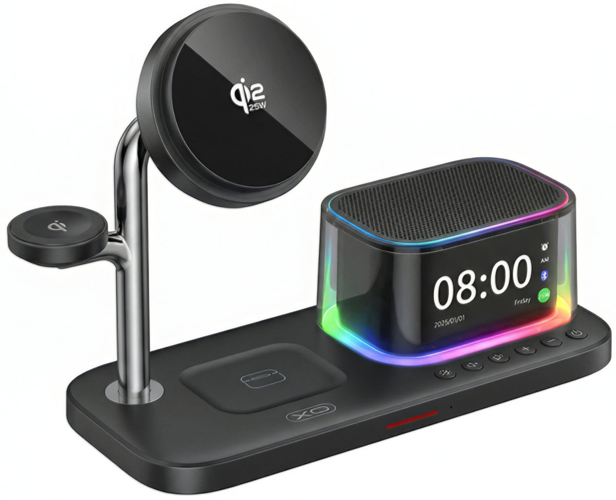 Trådløs Nettverkslader XO Design CX045 3i1, 25W, Svart