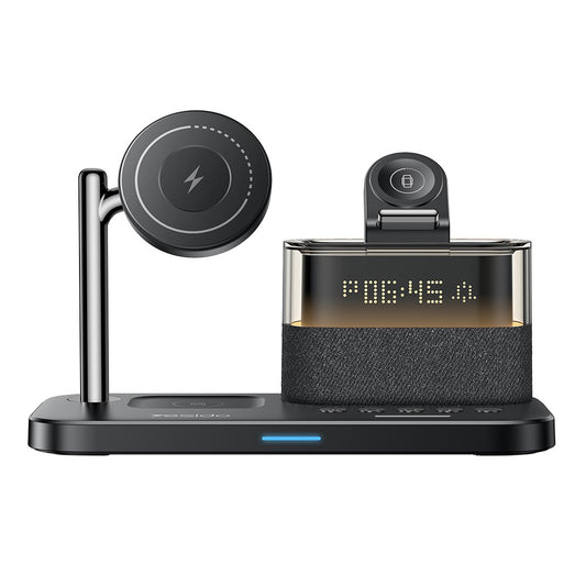 Trådløs Nettverkslader Yesido DS37 Display 3in1, 25W, 1.67A, Svart