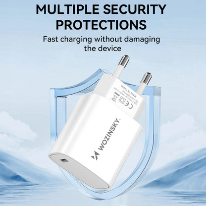 WZK WGWCCW Nettlader, 20W, 3A, 1 x USB-C, Hvit