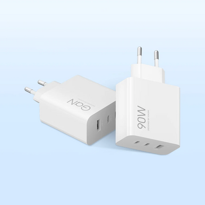 Xiaomi Nettlader, 90W, 6.1A, 1 x USB-A - 2 x USB-C, Hvit BHR087MEU