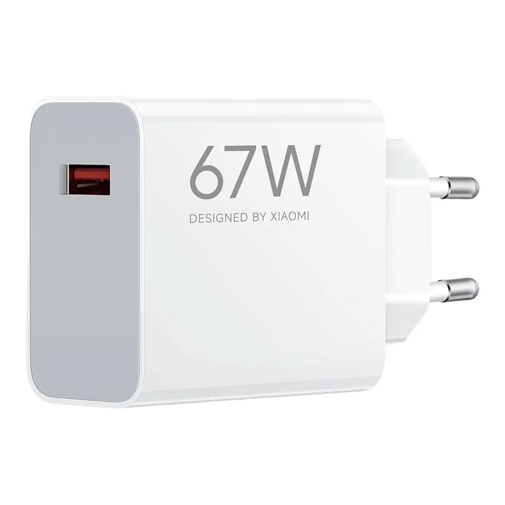 Xiaomi Nettlader, 67W, 6.2A, 1 x USB-A, Hvit BHR07SKEU