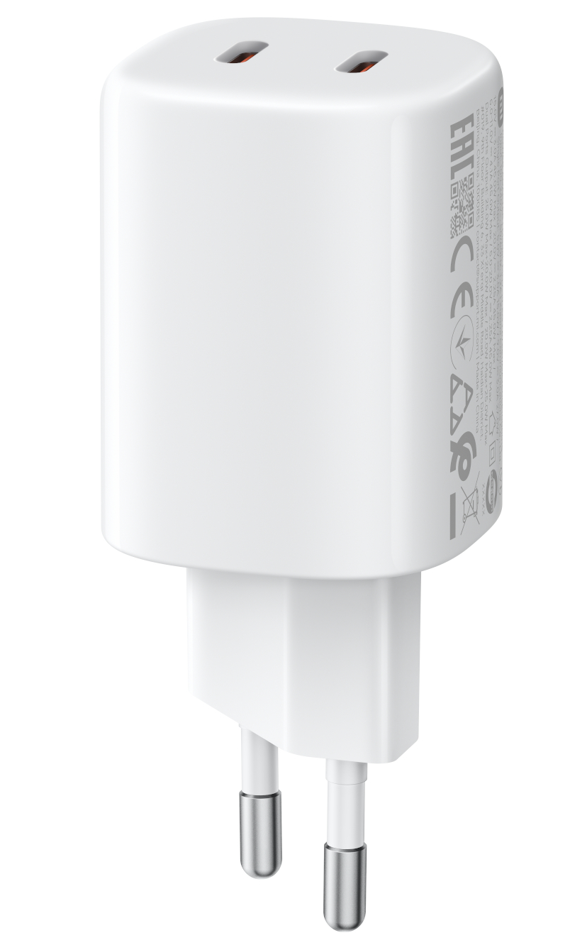 Xiaomi Nano Turbo Nettlader, 45W, 3A, 2 x USB-C, Hvit BHR087OEU