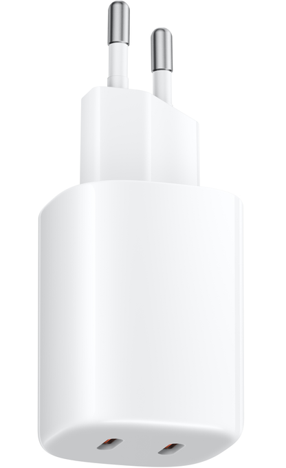 Xiaomi Nano Turbo Nettlader, 45W, 3A, 2 x USB-C, Hvit BHR087OEU