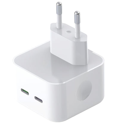 Nettlader XO Design L102, 35W, 3A, 2 x USB-C, Hvit