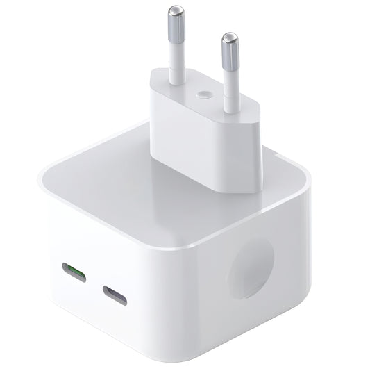 Nettlader XO Design L102, 35W, 3A, 2 x USB-C, Hvit
