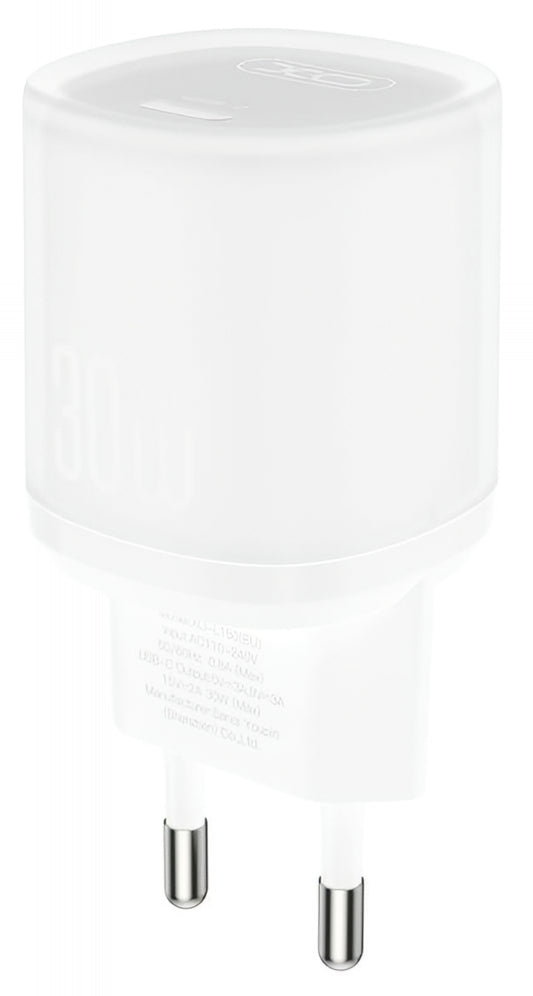 Nettlader XO Design L150, 30W, 3A, 1 x USB-C, Hvit