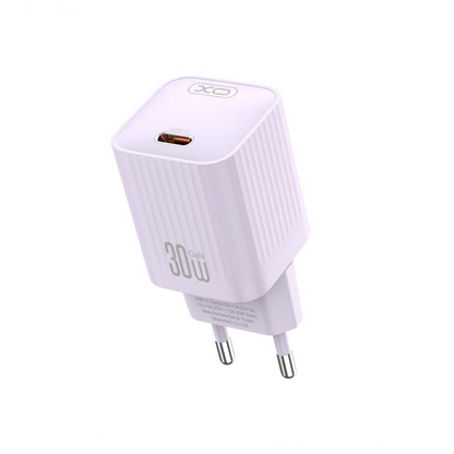 XO Design L148 Nettadapter, 30W, 3A, 1 x USB-C, Lilla
