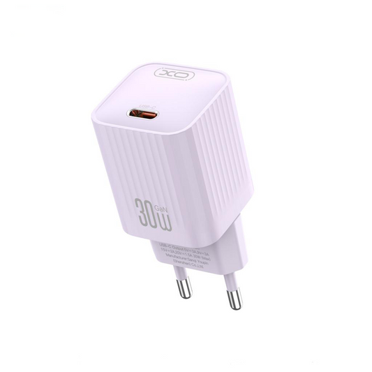 XO Design L148 Nettadapter, 30W, 3A, 1 x USB-C, Lilla
