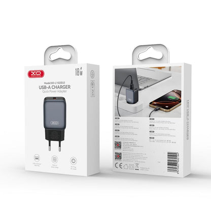Nettlader XO Design L152, 18W, 3A, 1 x USB-A, Svart