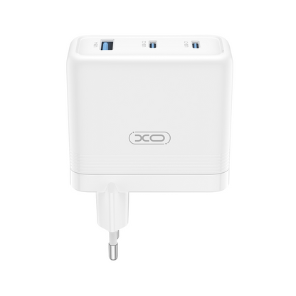 Nettlader XO Design CE35, 100W, 5A, 1 x USB-A - 2 x USB-C, Hvit