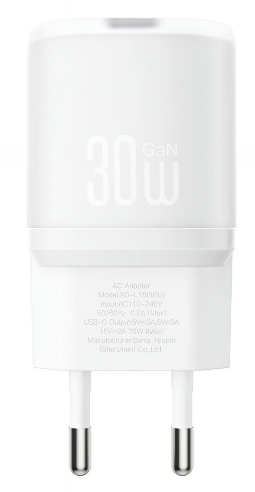Nettlader XO Design L150, 30W, 3A, 1 x USB-C, Hvit
