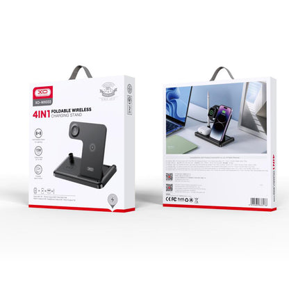 Trådløs Nettverkslader XO Design WX033 4in1, 15W, 1.67A, Svart
