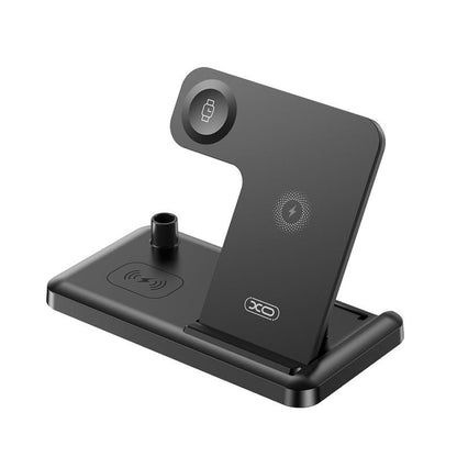 Trådløs Nettverkslader XO Design WX033 4in1, 15W, 1.67A, Svart