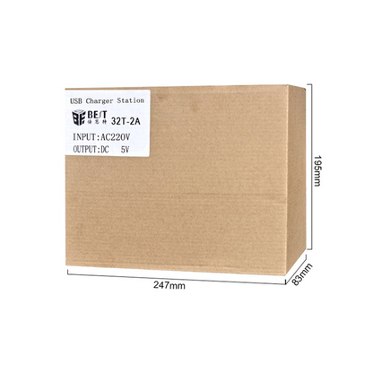 Best 32T-2A ladestasjon, 2A, 32 x USB-A, hvit