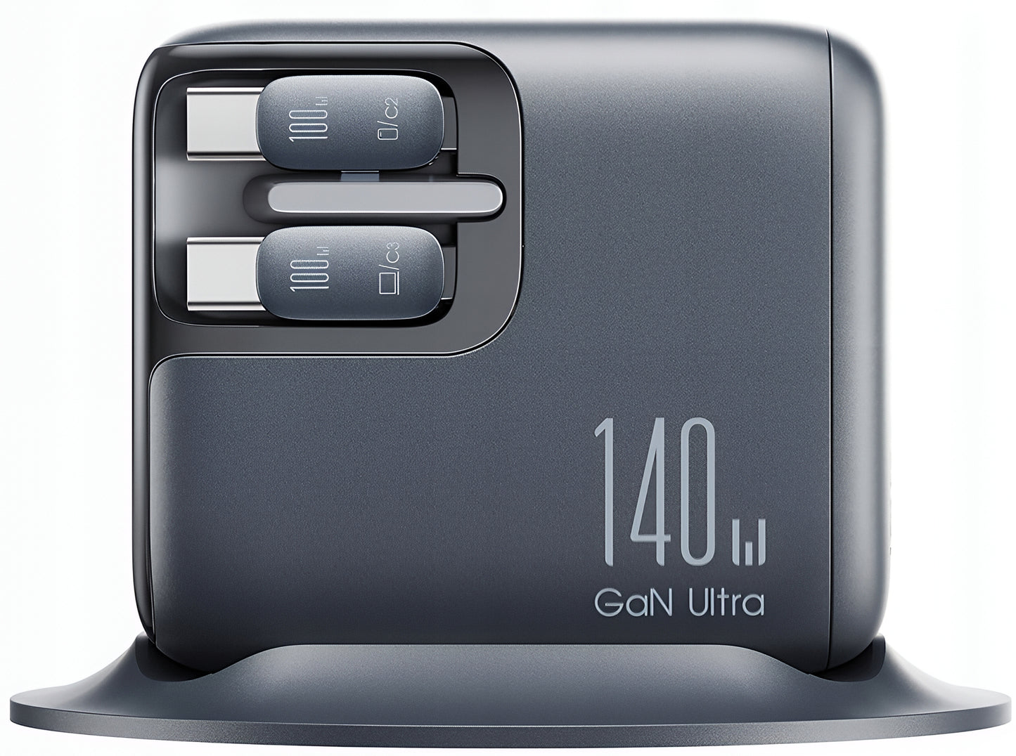 Ladestasjon med USB-C-kabel Joyroom Podix JR-TRD01, 140W, 1 x USB-C - 2 x USB-A, Grå