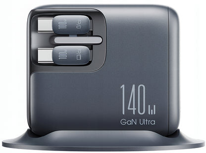 Ladestasjon med USB-C-kabel Joyroom Podix JR-TRD01, 140W, 1 x USB-C - 2 x USB-A, Grå