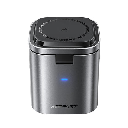 Ladestasjon med USB-C-kabel Acefast Z9 QI 6in1, 80W, 1 x USB-C - 1 x USB-A, Svart