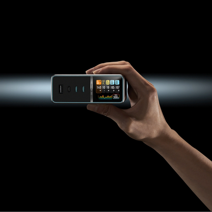 Laderstasjon Cuktech TA3005U, 300W, 1 x DC - 1 x USB-A - 3 x USB-C, Grå