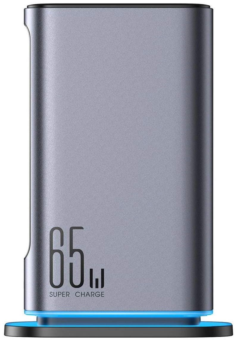 Joyroom JR-TCM02 UK ladestasjon, 65W, 3,25A, 2 x USB-A - 4 x USB-C, grå