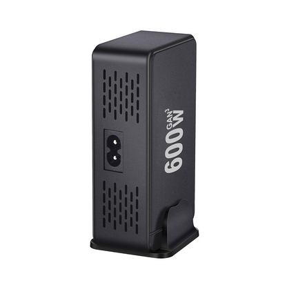OEM Ladestasjon Lader, 600W, 4 x USB-A - 4 x USB-C, Svart