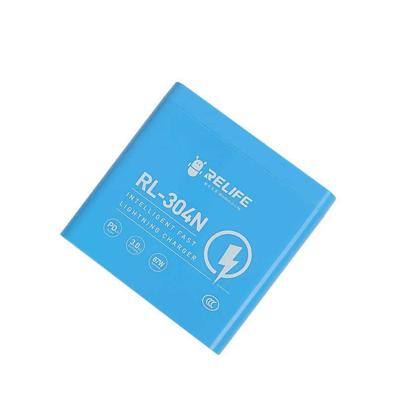 Ladestasjon Relife RL-304N, 87W, 3A, 2 x USB-C - 4 x USB-A, Blå