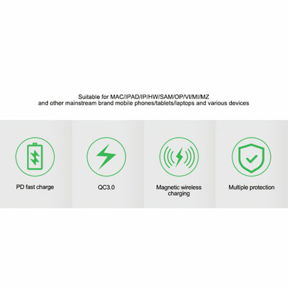 Ladestasjon Relife RL-309AW, 100W, 5A, 2 x USB-C - 6 x USB-A, Blå