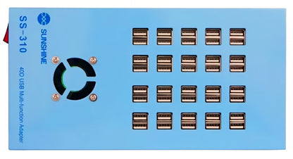 Sunshine SS-310 ladestasjon, 40 x USB-A, blå