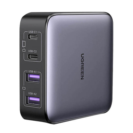 UGREEN CD327 Nexode Ladestasjon, 65W, 3.25A, 2 x USB-A - 2 x USB-C, Svart