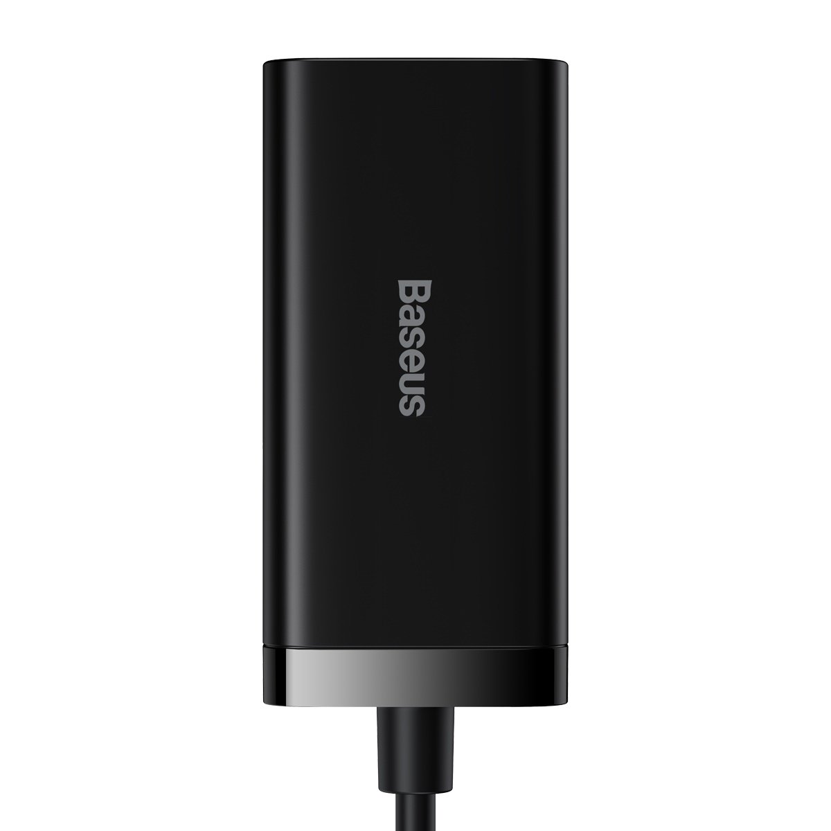 USB-C Baseus GaN3 Pro ladestasjon, 100W, 5A, 2 x USB-A - 2 x USB-C, Svart, Reseglet CCGP000101
