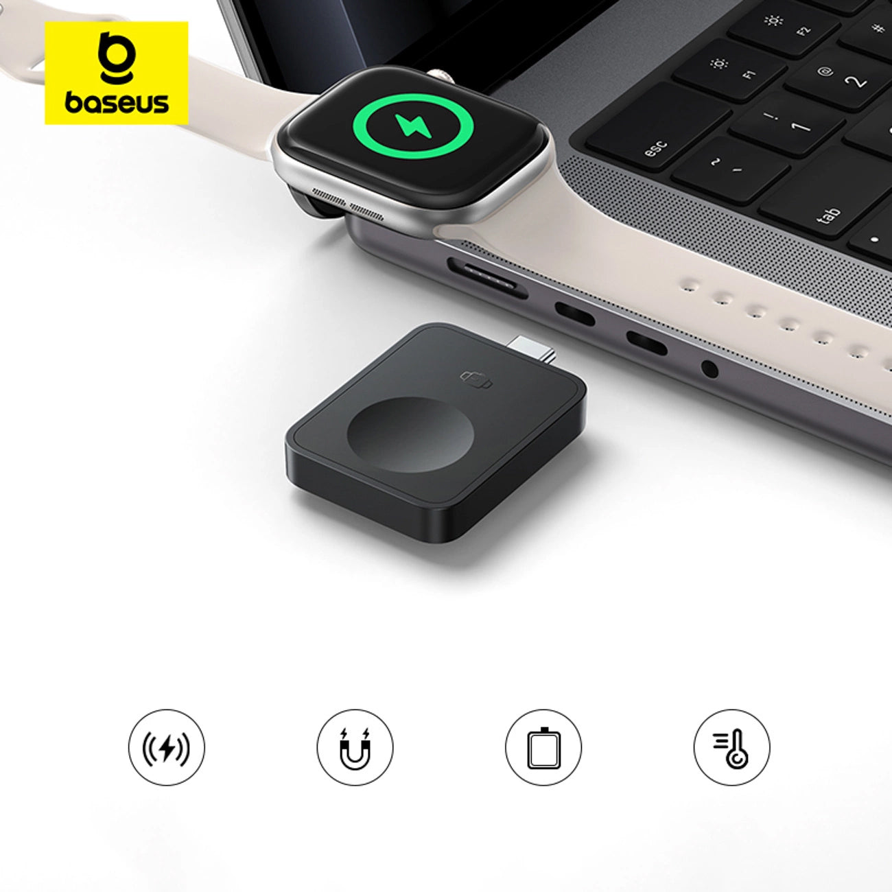 Trådløs lader Baseus MagPro for Apple Watch Series
