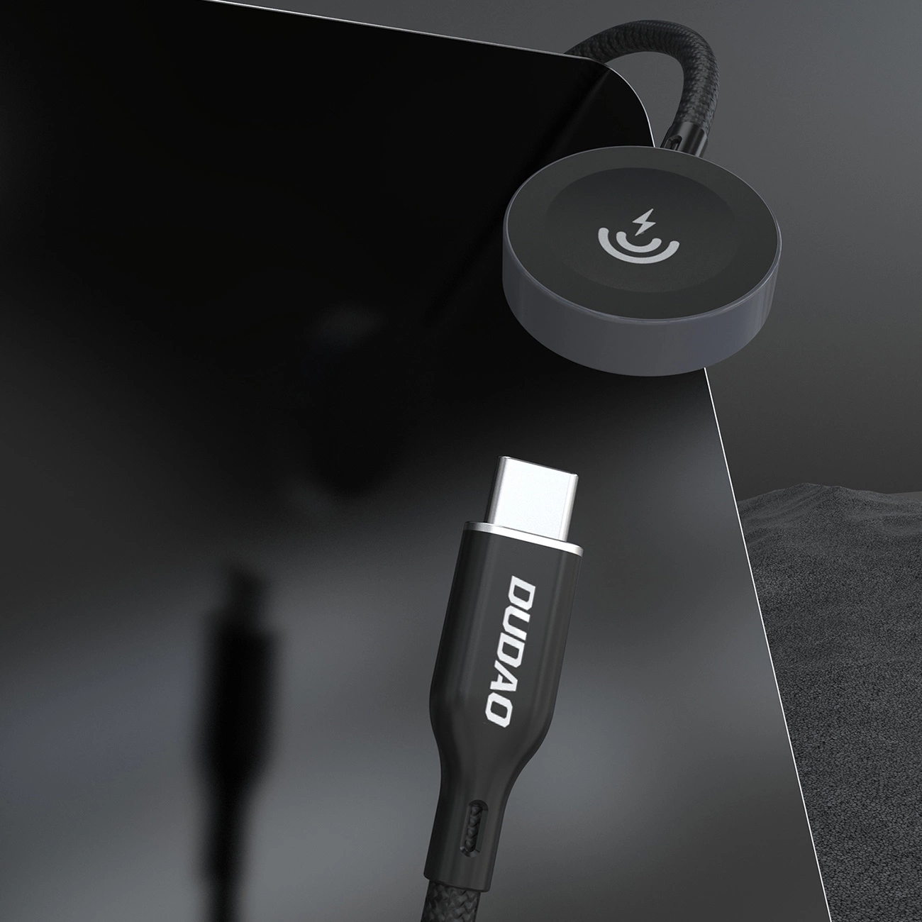 Dudao A12C trådløs lader for Apple Watch Series, svart