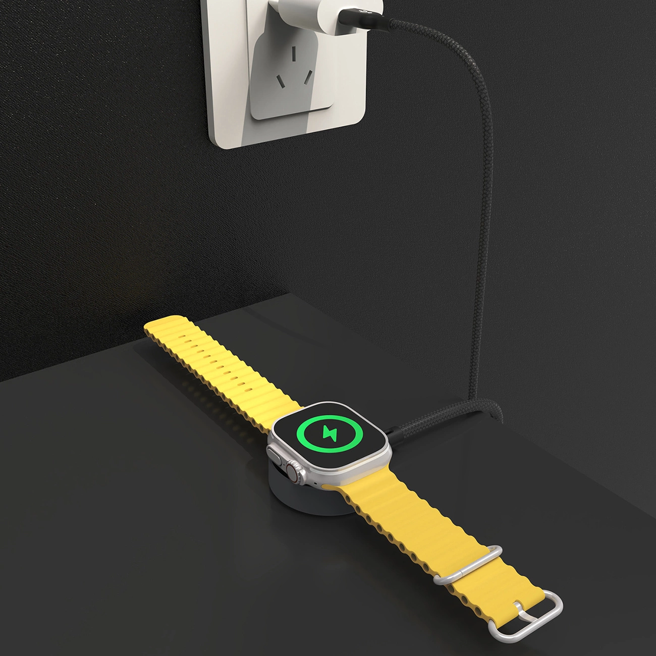Dudao A12C trådløs lader for Apple Watch Series, svart