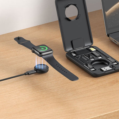 Trådløs Lader McDodo CH-2440 8in1 for Apple Watch Series, Svart