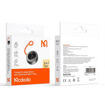 Trådløs lader McDodo CH-6840 for Apple Watch Series, Svart