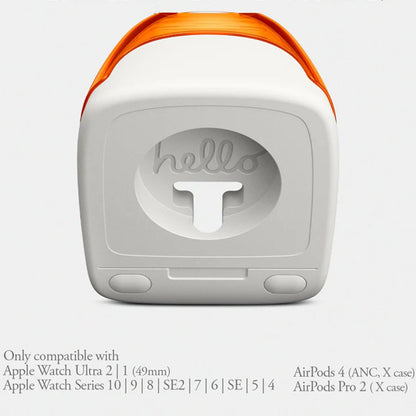 Spigen C1 Classic Støtte for Trådløs Lader til Apple Watch Series, Oransje