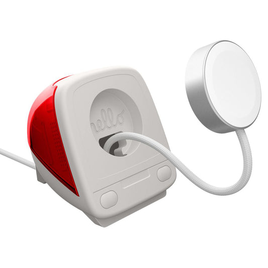 Spigen C1 Classic Støtte for Trådløs Lader Apple Watch Series, Rød