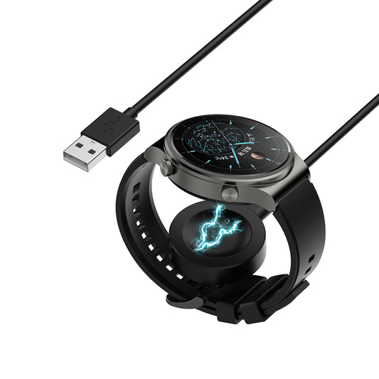 Trådløs lader Techsuit THC1 for Honor Watch / Huawei Watch Series, USB-A, Svart