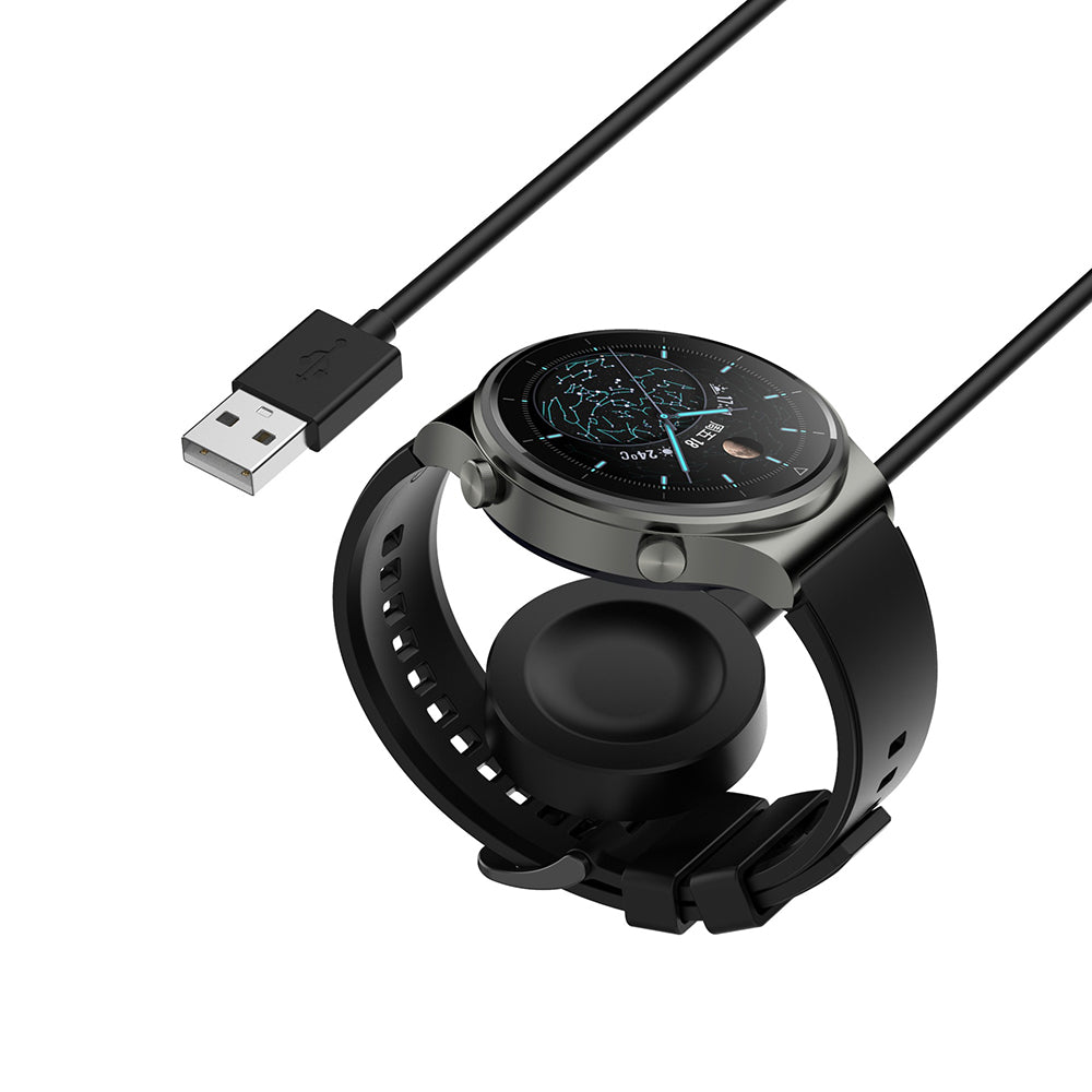 Trådløs lader Techsuit THC1 for Honor Watch / Huawei Watch Series, USB-A, Svart