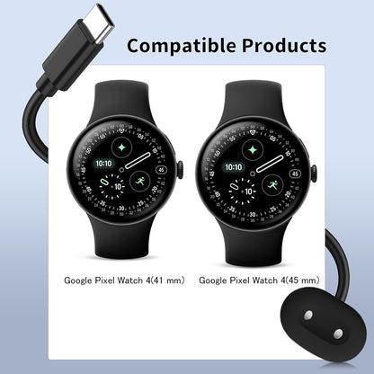 Trådløs Lader Techsuit THPX for Google Pixel Watch 4 Series, Svart