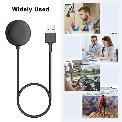 Trådløs lader Techsuit TSC12 for Samsung Galaxy Watch Series, USB-A, Svart